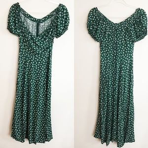 Reformation green dress size 4